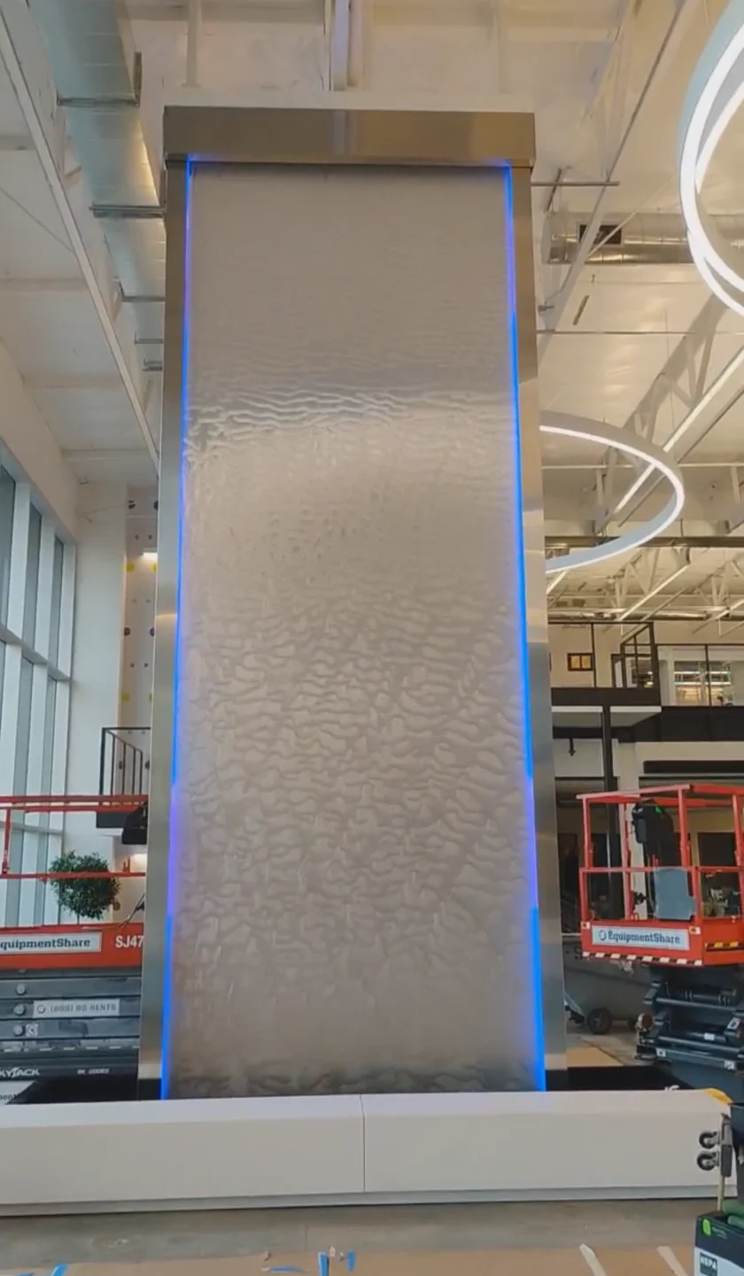 Mesh Water Wall at SPM Consumers Direct in Irvine, California