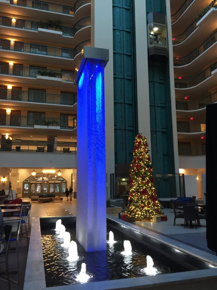 Reflection Pools & Fountains 8 Mesh Waterfall at Embassy Suites Miami 7