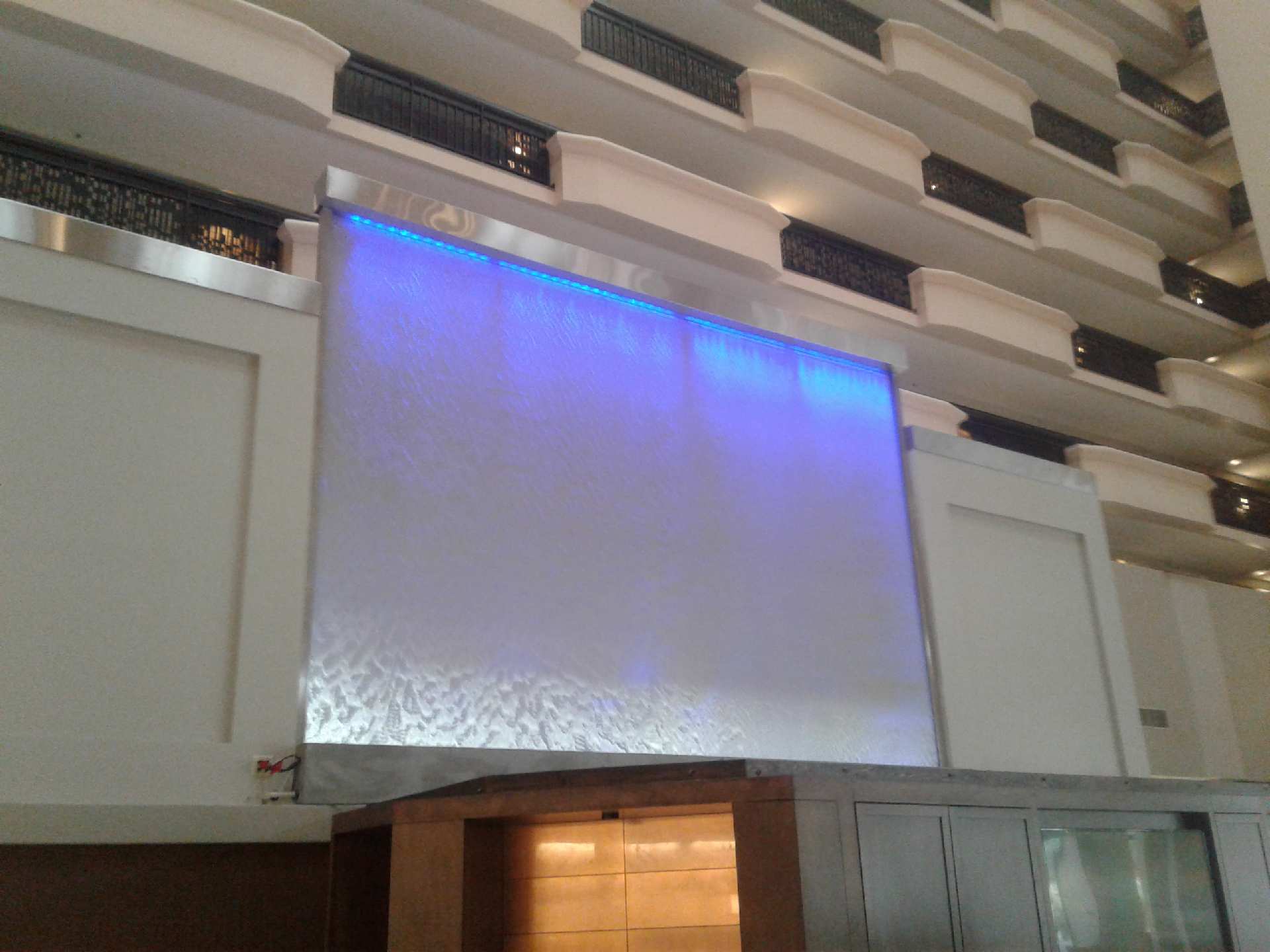 Wire Mesh Water Features 34 Mesh Waterfall at Embassy Suites