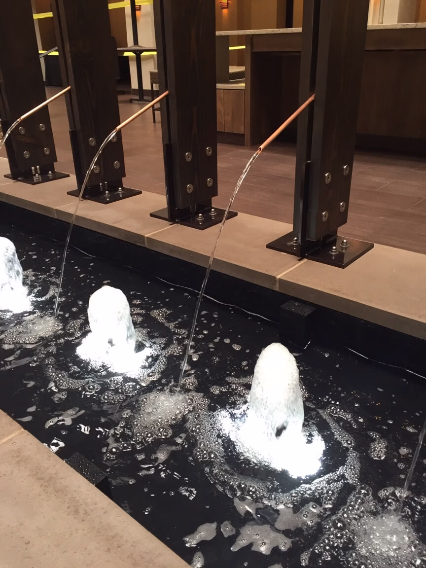 Reflection Pools & Fountains 37 Reflection Pool with Bubbler Jets and Nozzles for Embassy Suites Dallas Love Field Texas 2