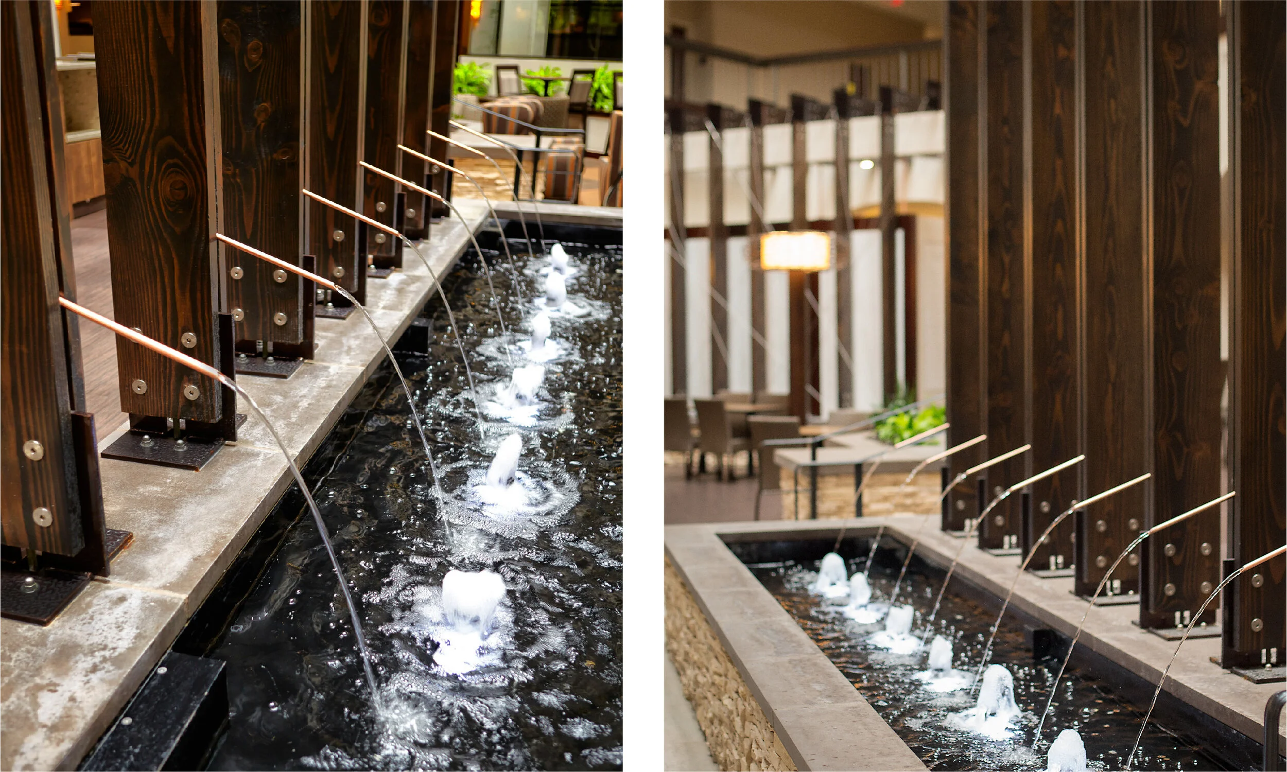 Specialty Fountains 39 Reflection Pool with Bubbler Jets and Nozzles for Embassy Suites Dallas Love Field Texas 4