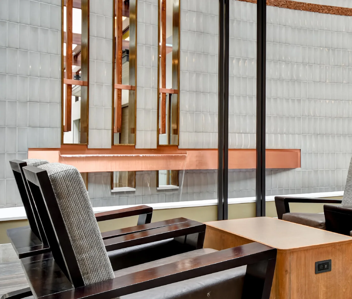 Specialty Fountains 38 Reflection Pool with Custom Copper Weir at Embassy Suites Milpitas California 4