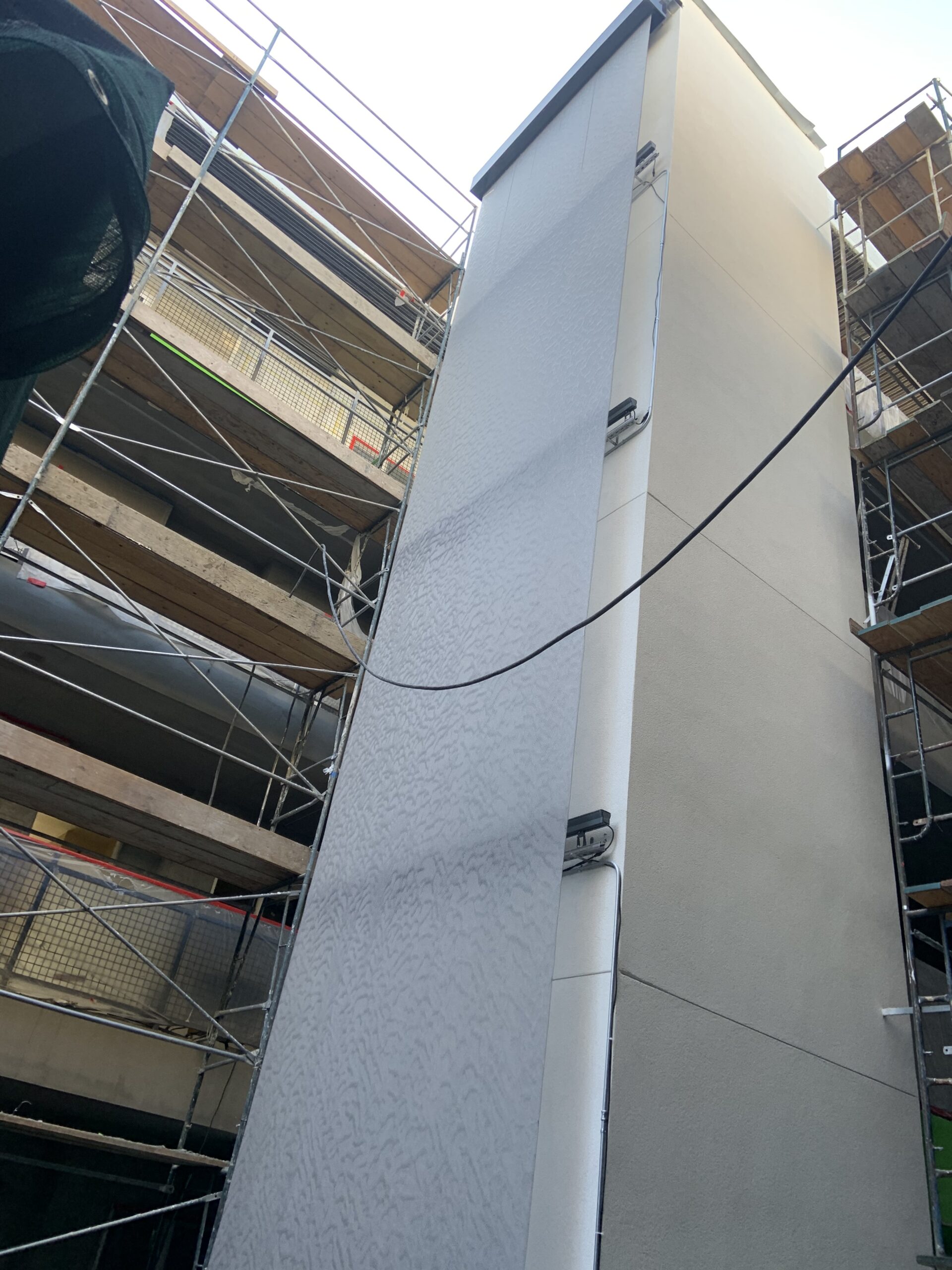 Wire Mesh Water Features 26 Tallest Mesh Water Walls located in Courtyard Exterior scaled