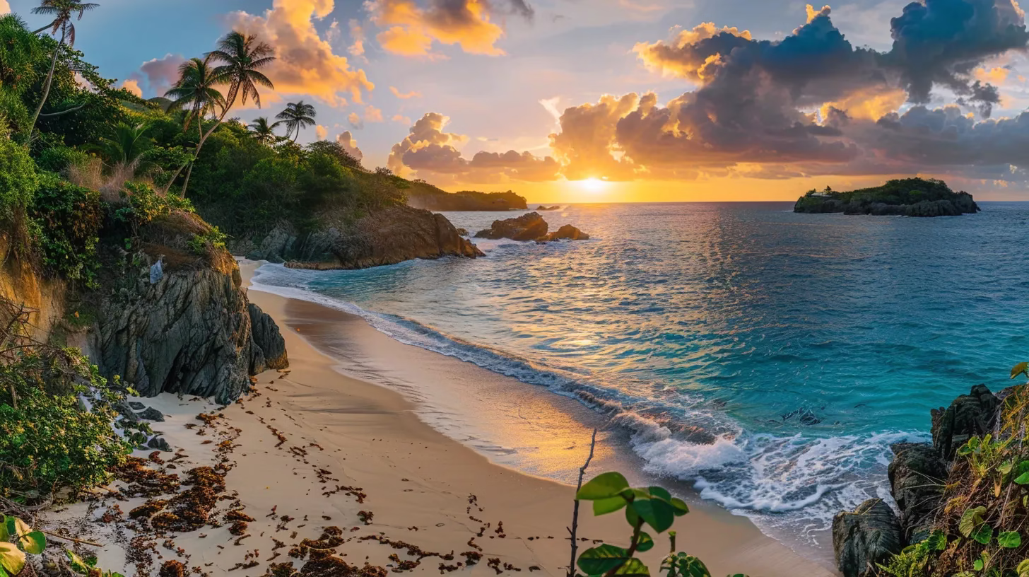 Choosing the Right Materials for Fountain Walls 2 a vibrant sunset casts a golden glow over a secluded beach, where gentle waves lap against the shore, creating a tranquil atmosphere.