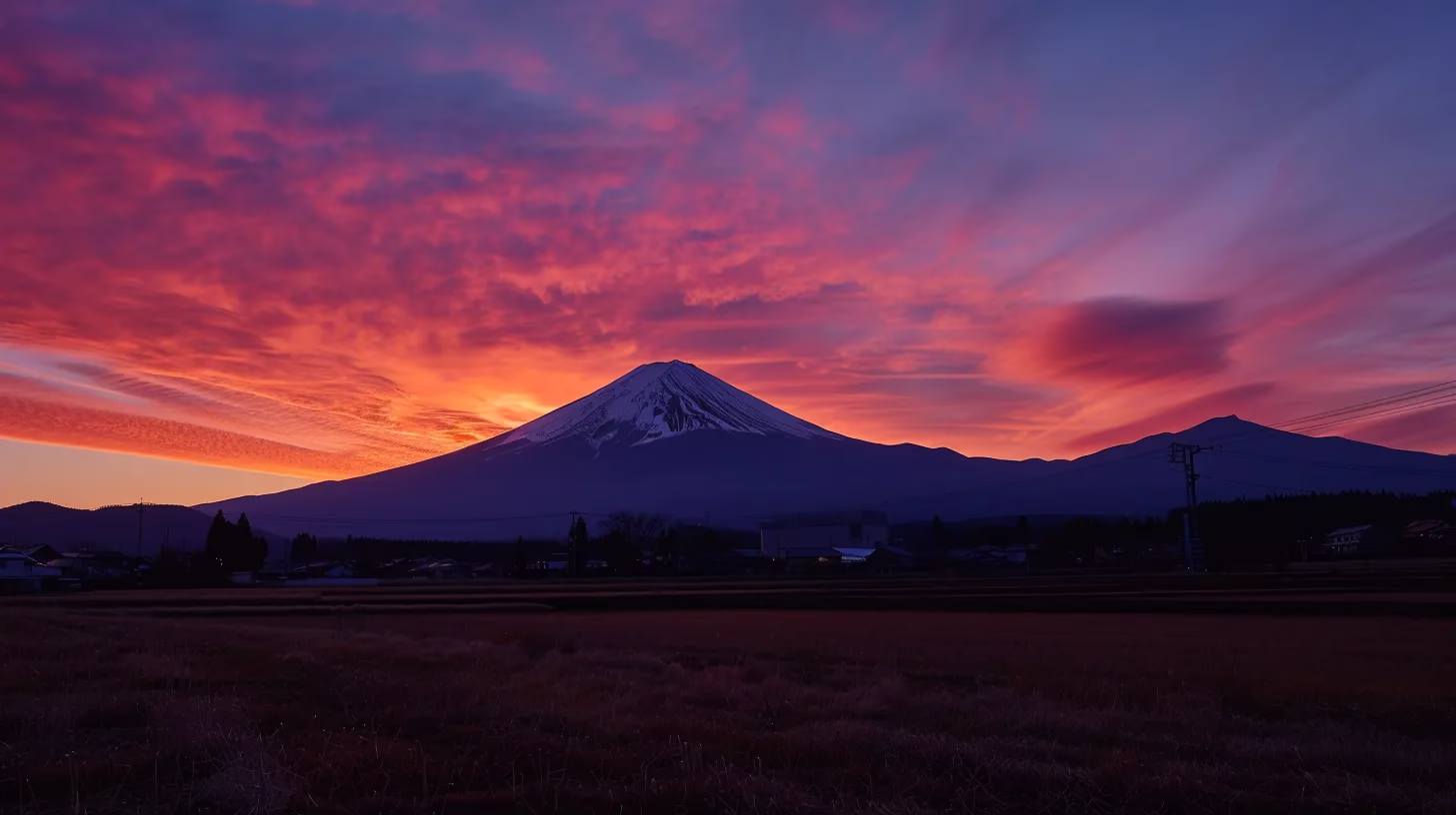 Design a Beautiful DIY Waterfall for Your Backyard 2 a breathtaking sunrise paints the sky in vibrant hues of orange and pink, illuminating the majestic silhouette of a mountain range that stretches across the horizon.