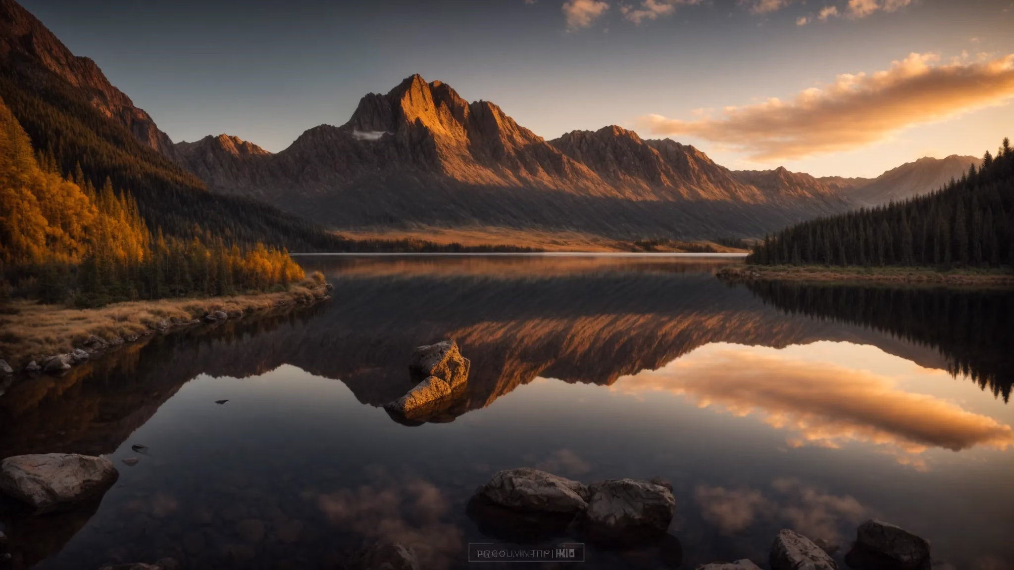 Reasons to Use Glass Water Containers Daily 3 a majestic sunrise casts a golden glow over a serene mountain landscape, highlighting the rugged peaks and reflecting off a tranquil lake below.