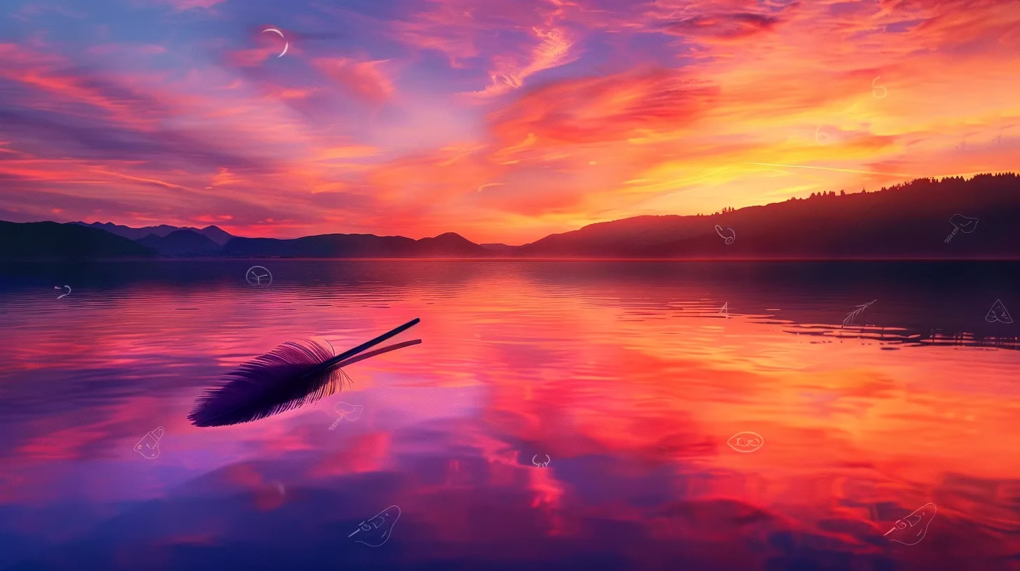 Benefits of Rain Water Harvesting for Sustainable Living 4 a vivid sunset over a serene lake reflects a stunning palette of oranges and purples, creating a tranquil atmosphere that captures the essence of peaceful solitude.