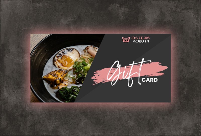 Gift Card Buono Regalo Osteria Kobuta
