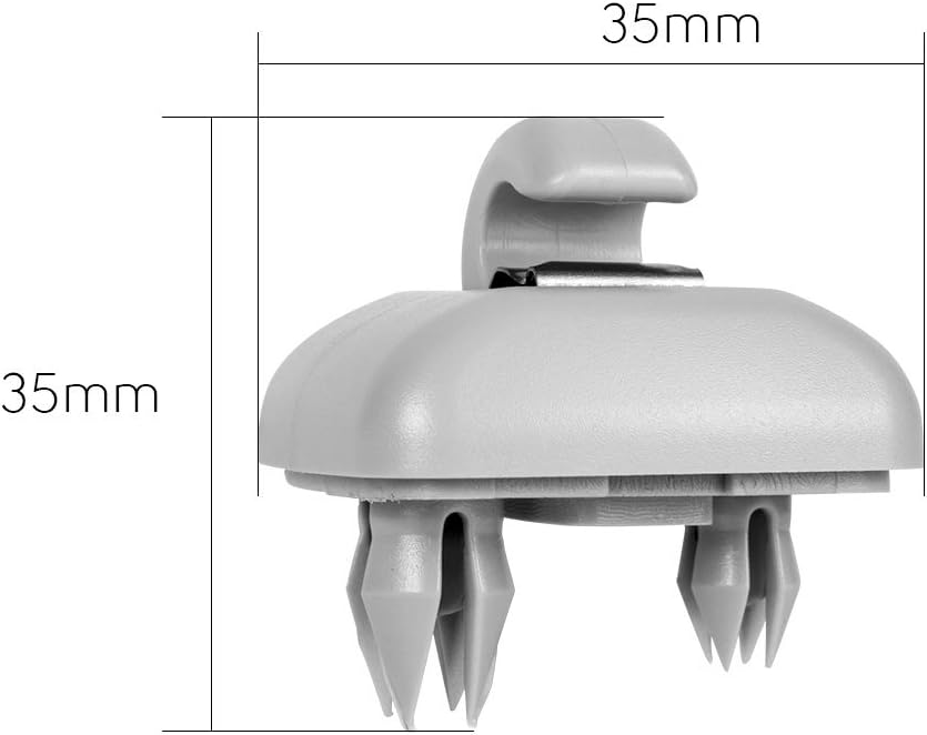 yizunnu support de fixation à crochet pour pare soleil intérieur gris pour a1 a3 a4 a5 q3 q5 8e0 857 562