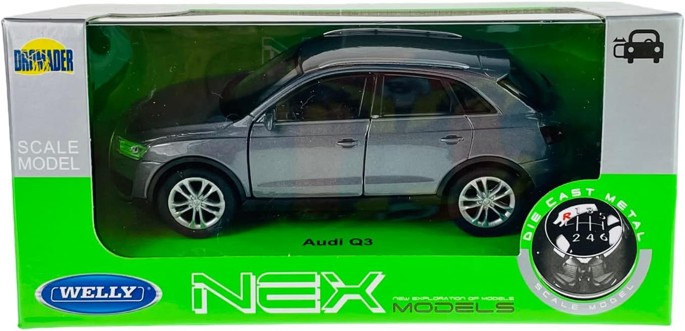 welly audi q3 8u gris suv de 2011 env. 1/34 1/39 métal