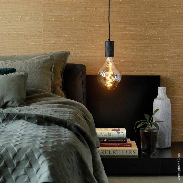 Ampoule Déco Filament LED XXL ORGANIC en Verre Fumé Doré Ampoule Déco Filament LED XXL ORGANIC en Verre Fumé Doré