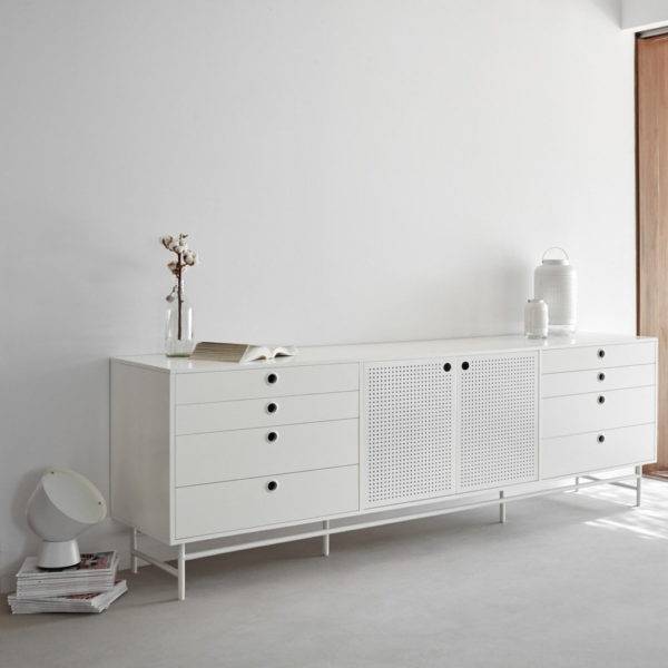 BUFFET BAS 2 PORTES 8 TIROIRS TEULAT PUNTO