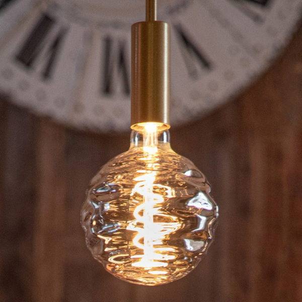 Ampoule Déco Filament LED XXL Dimmable BILBAO en Verre Doré