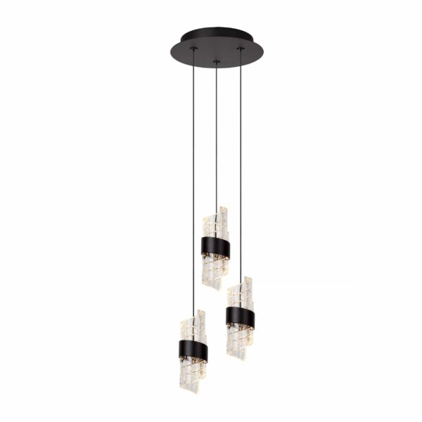 Suspension Lucide dim Kligande 3x8w (2700k) 25cm,noir Suspension Lucide dim Kligande 3x8w (2700k) 25cm,noir