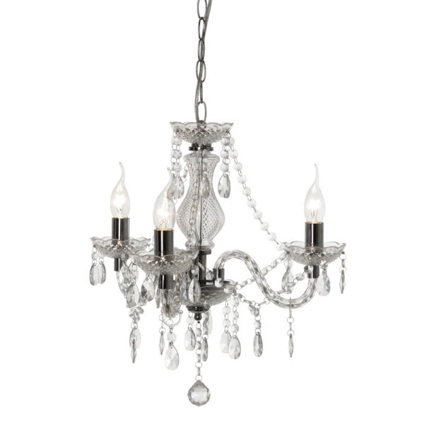 Lustre Pampilles ELEONORE Transparent en Acrylique