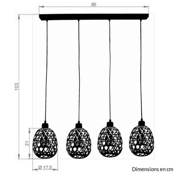 Suspension barre VAYLA – Image 3