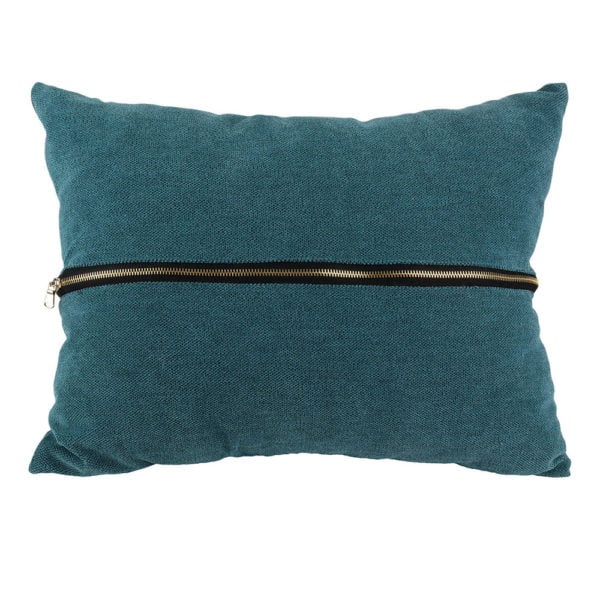 Coussin Fermeture Éclair Bleu M6 Coussin Fermeture Éclair Bleu M6