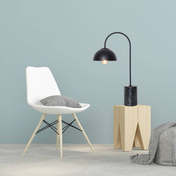 Lampe à Poser MARBLE en Métal Noir et Marbre Lampe à Poser MARBLE en Métal Noir et Marbre