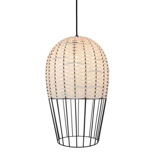 Suspension JOYA en métal et rotin naturel Suspension JOYA en métal et rotin naturel