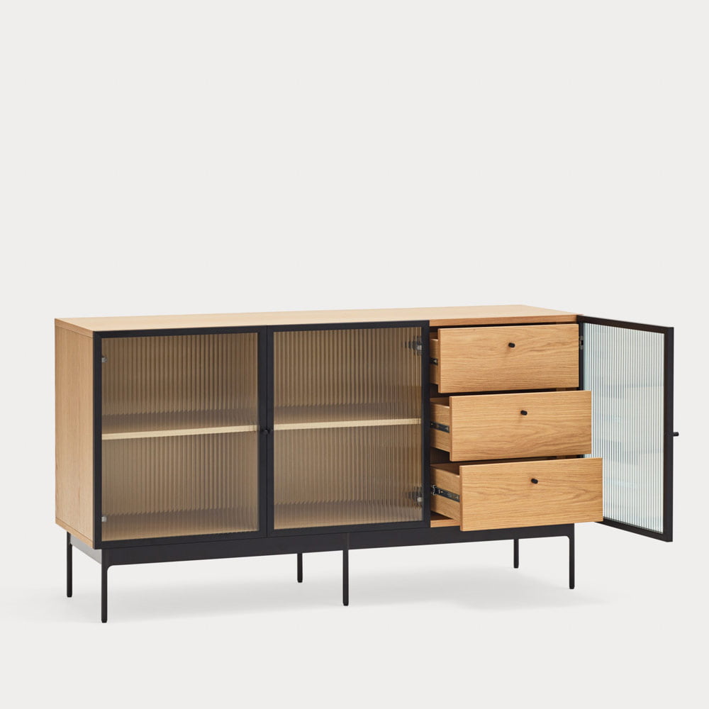 BUFFET BAS BLUR 3 PORTES 3 TIROIRS – Image 6