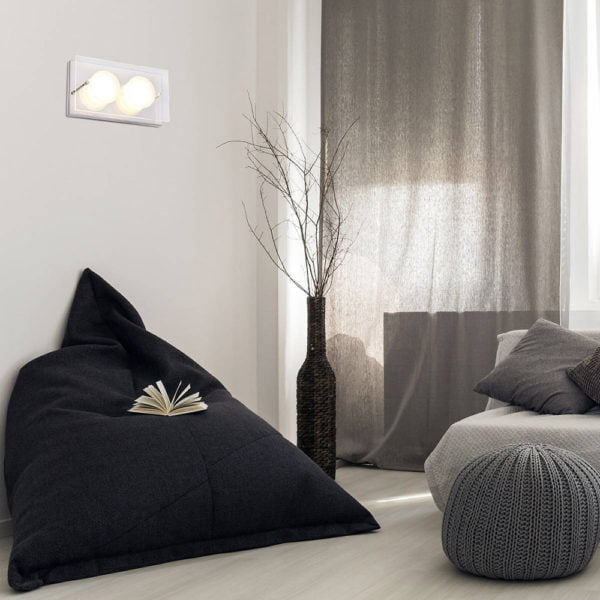 Applique Murale LED NADJA Transparente et Argentée en Verre et Métal Applique Murale LED NADJA Transparente et Argentée en Verre et Métal