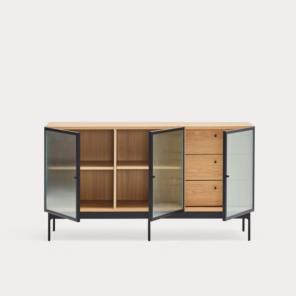 BUFFET BAS BLUR 3 PORTES 3 TIROIRS – Image 9