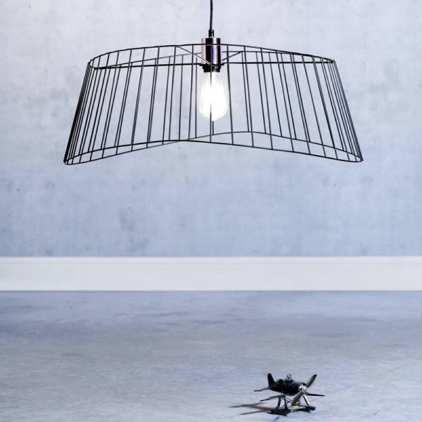 Suspension Design Filaire DETROIT Noir en Métal Suspension Design Filaire DETROIT Noir en Métal