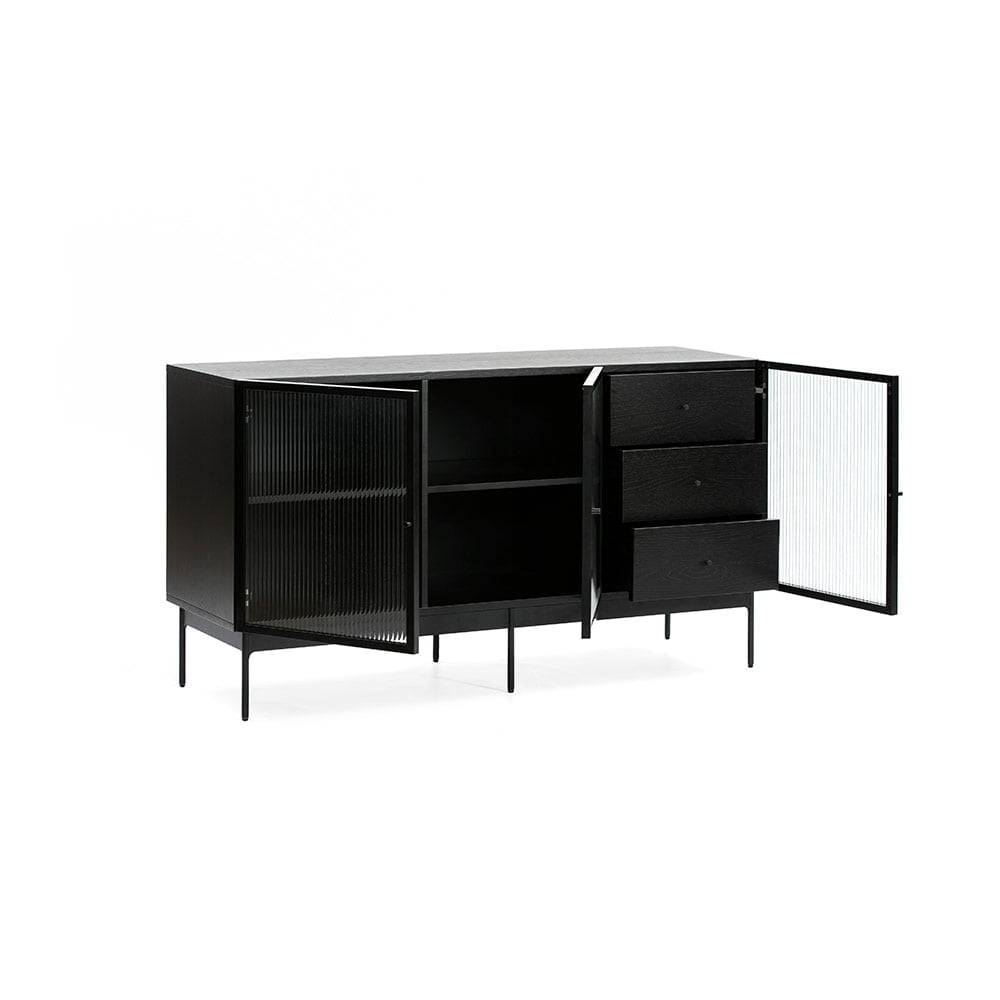 BUFFET BAS BLUR 3 PORTES 3 TIROIRS – Image 3