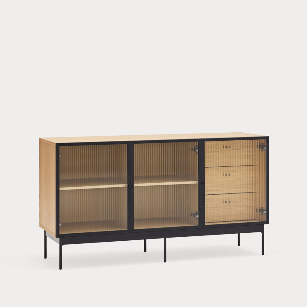 BUFFET BAS BLUR 3 PORTES 3 TIROIRS – Image 5