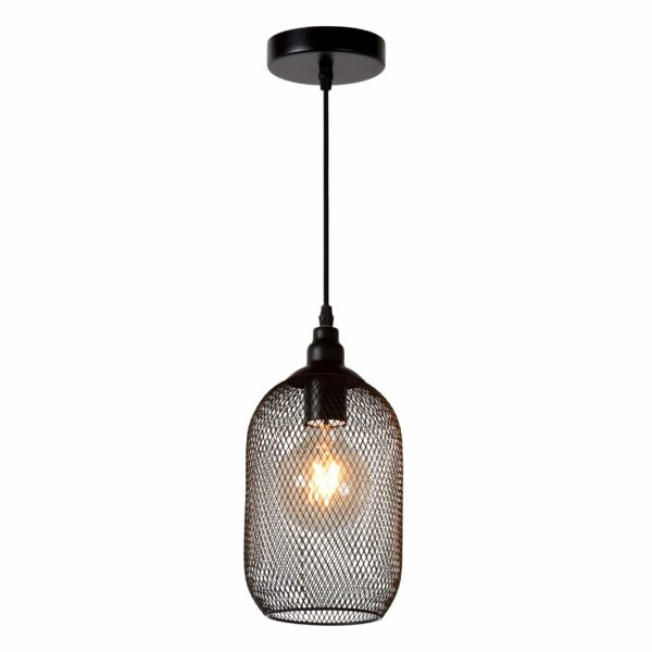 Suspension Lucide mesh 1xE27 15cm,noir
