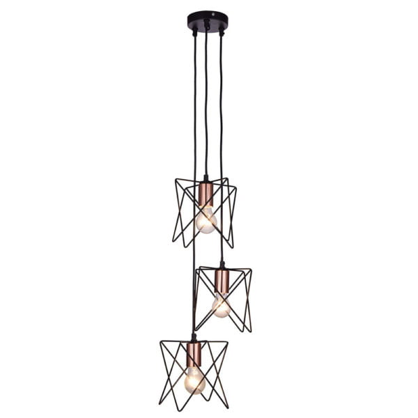 Suspension Design Moderne ORLANDO en Métal Noir Mat Suspension Design Moderne ORLANDO en Métal Noir Mat