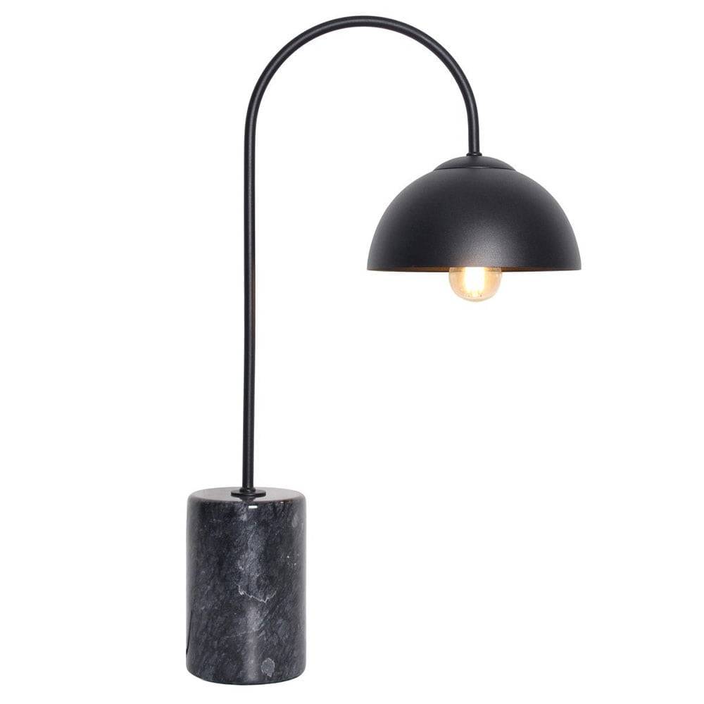 Lampe à Poser MARBLE en Métal Noir et Marbre – Image 2