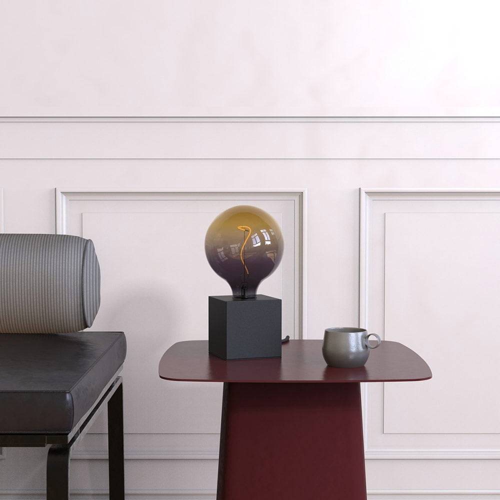 Lampe à Poser SMOOK en Métal Noir Mat et Verre Fumé – Image 5