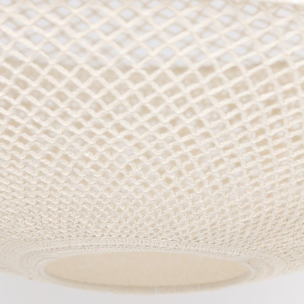 Suspension Non Électrifiée TARIDA (H27cm) en Corde Blanc Cassé – Image 2