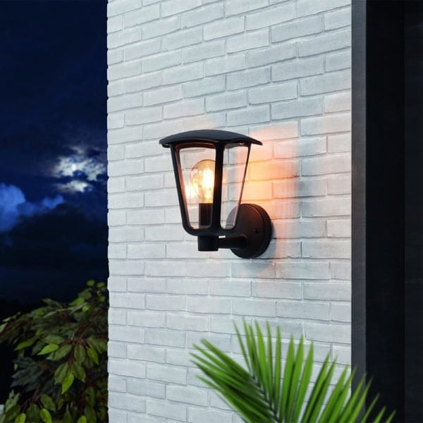 Applique Murale Extérieur MONREALE en Aluminium Noir Applique Murale Extérieur MONREALE en Aluminium Noir