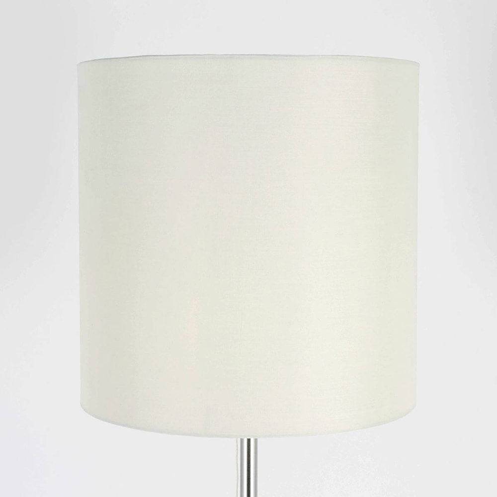 Lampadaire SENDO Argenté et Blanc en Métal et Tissu – Image 4