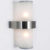 Applique Murale BEVERLY Blanche en Verre et Métal