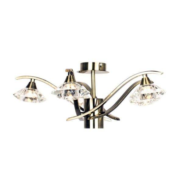 Plafonnier Salon ARVIN Doré en Métal