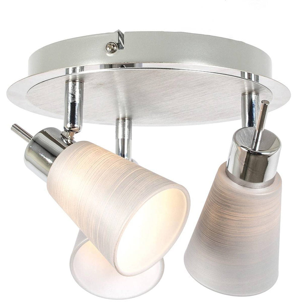 Plafonnier Spot Orientable MILDURA Argenté en Métal – Image 4
