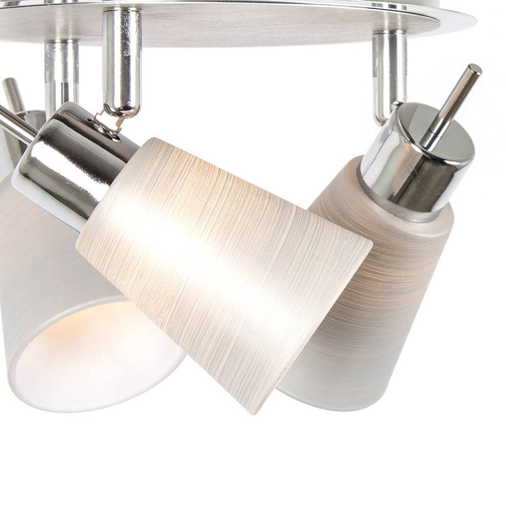 Plafonnier Spot Orientable MILDURA Argenté en Métal – Image 5