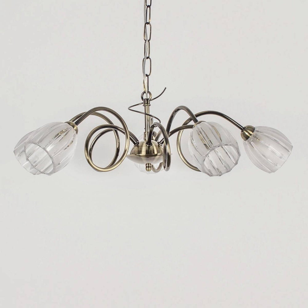 Lustre SYLVIE Dorée en Métal – Image 3