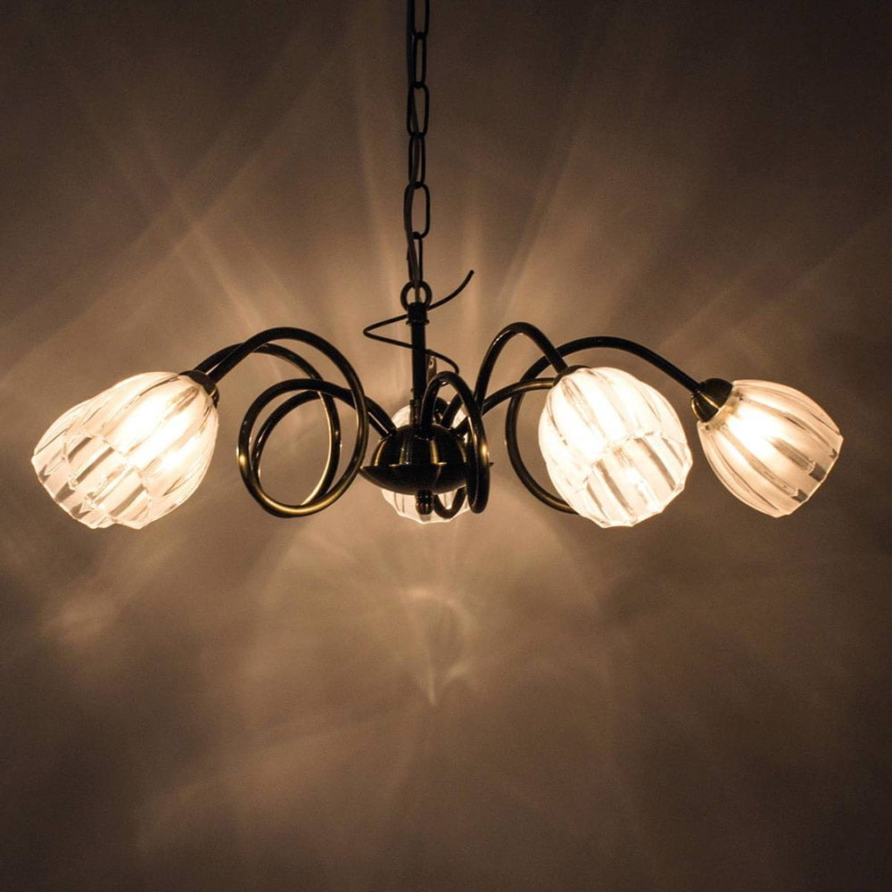 Lustre SYLVIE Dorée en Métal – Image 4