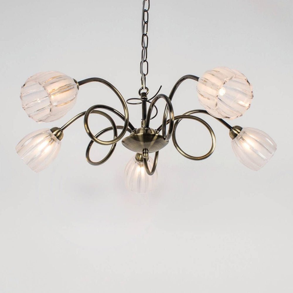 Lustre SYLVIE Dorée en Métal – Image 2