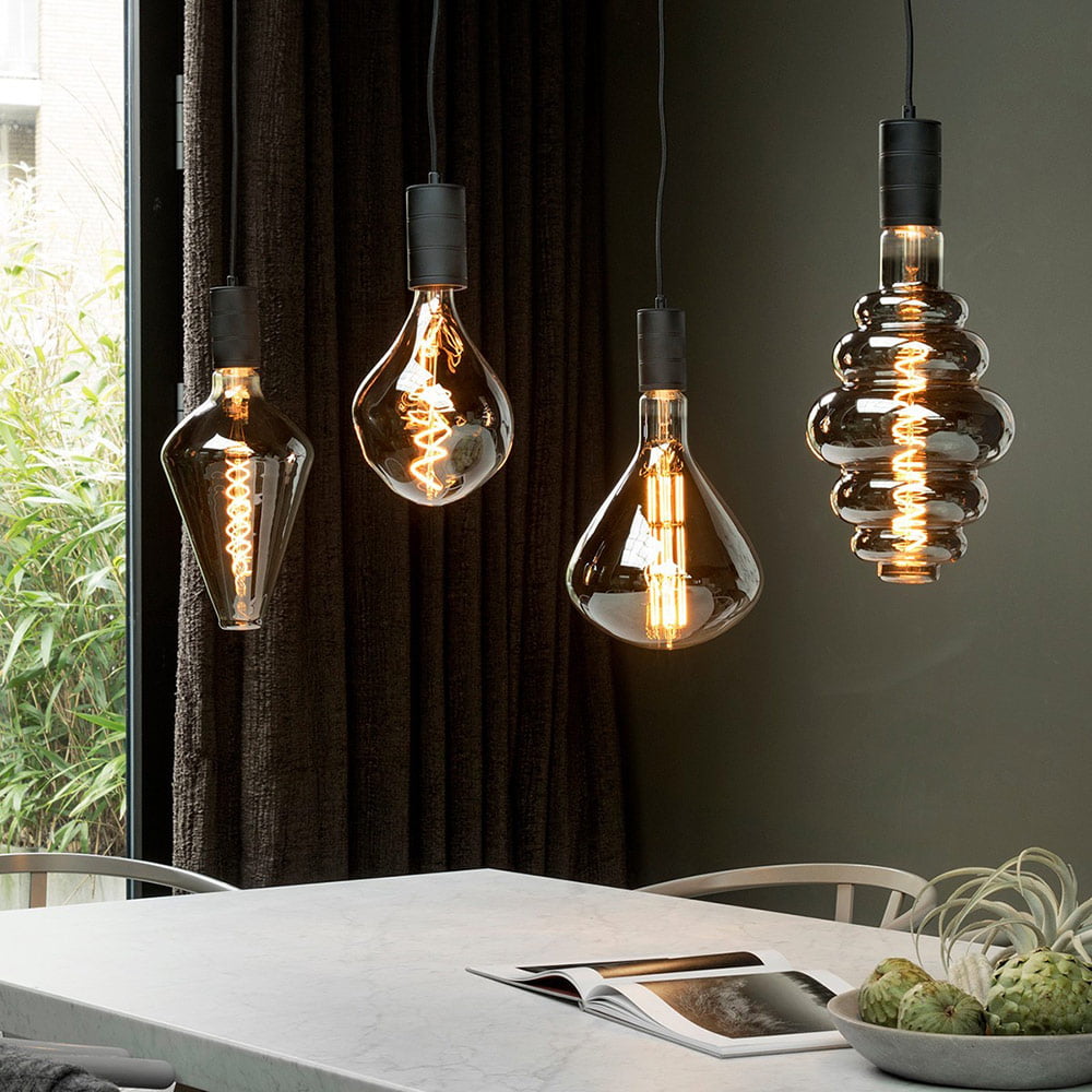 Ampoule Déco Filament LED XXL VIENA en Verre Fumé Noir – Image 3