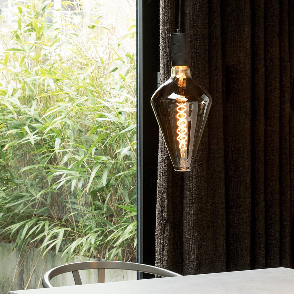 Ampoule Déco Filament LED XXL VIENA en Verre Fumé Noir – Image 4
