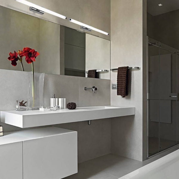 Applique Murale LED Salle de Bain SIMPLY en PVC Argent