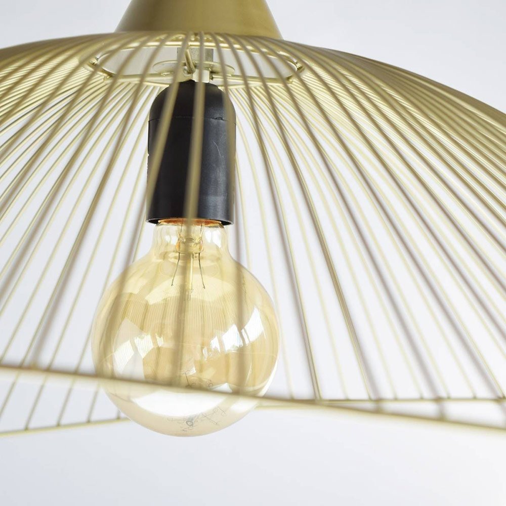 Suspension Design Filaire ARLINGTON Dorée en Métal – Image 3