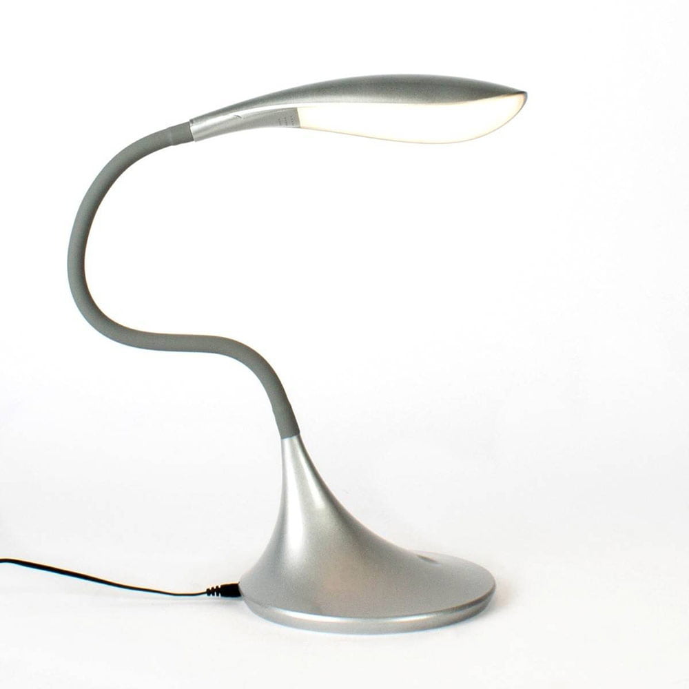 Lampe de Bureau Design LED YON en Métal Argenté – Image 2