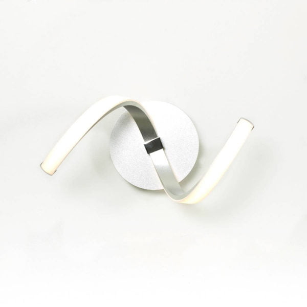 Applique Design LED NUR Argenté en Métal et Acrylique
