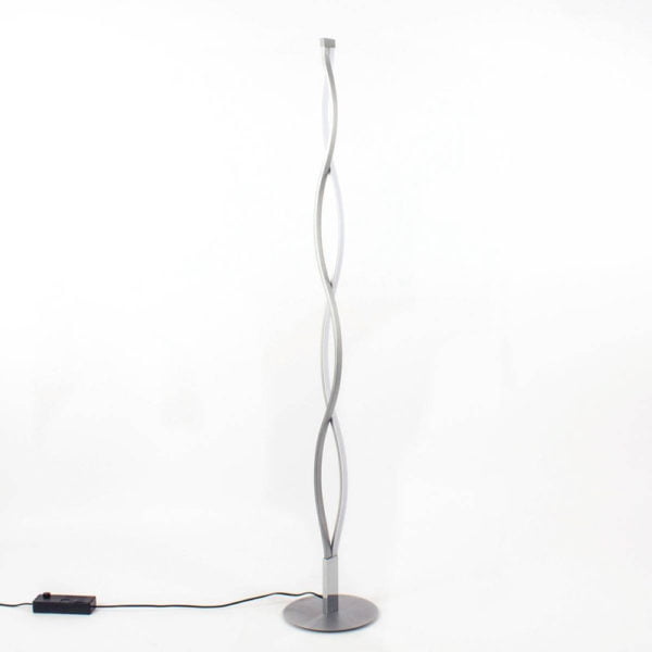 Lampadaire Design LED SAHARA en Métal Argenté Lampadaire Design LED SAHARA en Métal Argenté